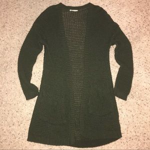 Olive green knit sweater